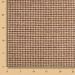 Beige and Maroon Houndstooth Wool Loden - Ribes y Casals
