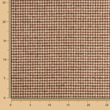 Beige and Maroon Houndstooth Wool Loden - Ribes y Casals