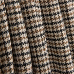 Beige and Black Houndstooth Wool Loden - Ribes y Casals