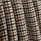 Beige and Black Houndstooth Wool Loden - Ribes y Casals
