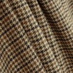 Beige and Brown Houndstooth Wool Loden - Ribes y Casals