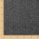 Grey and Black Herringbone Wool Loden - Ribes y Casals