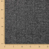 Grey and Black Herringbone Wool Loden - Ribes y Casals
