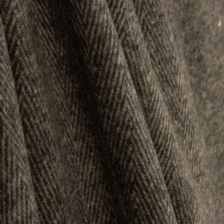 Brown Herringbone Wool Loden - Ribes y Casals