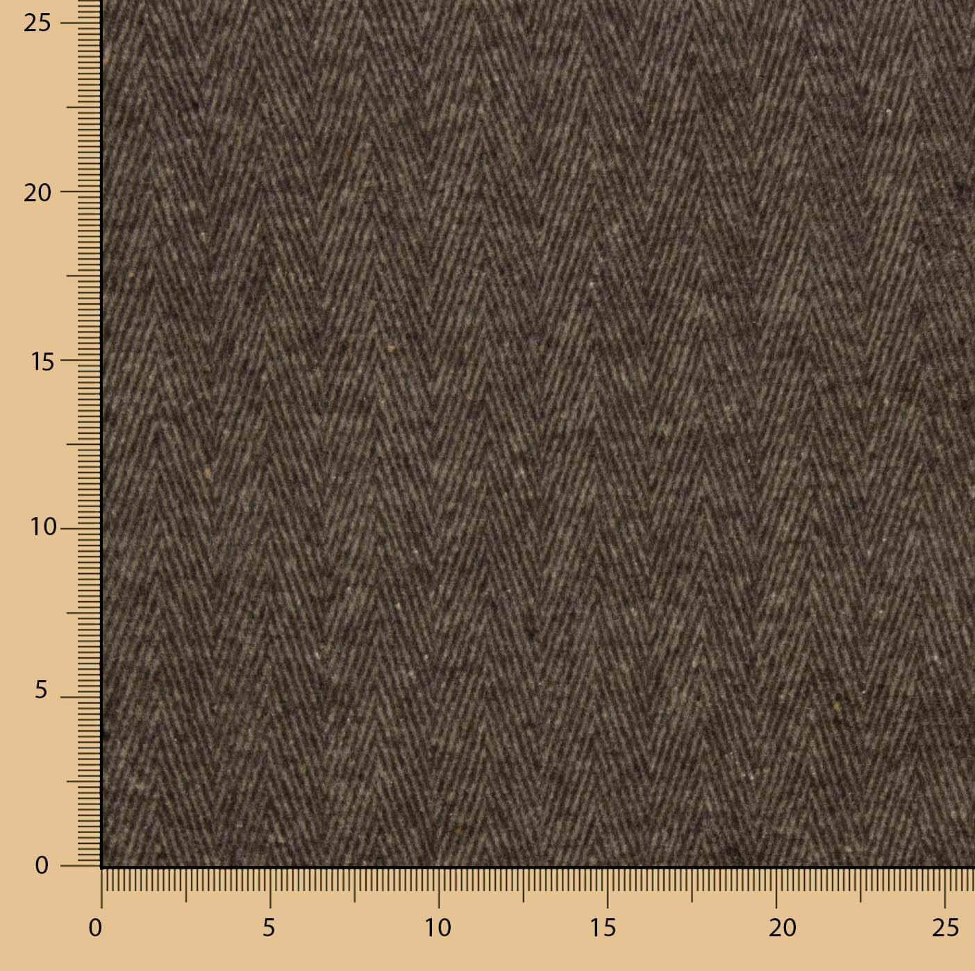 Brown Herringbone Wool Loden - Ribes y Casals