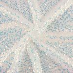 White Spider Sequin Tulle - Ribes y Casals