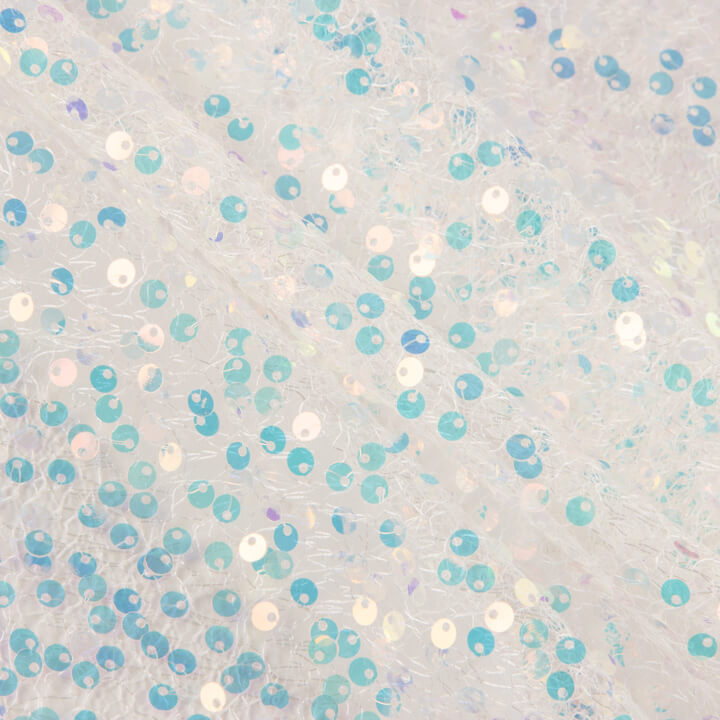 White Spider Sequin Tulle - Ribes y Casals