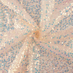 Salmon-coloured sequin tulle - Ribes y Casals