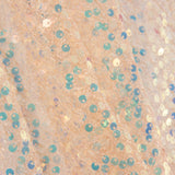 Salmon-coloured sequin tulle - Ribes y Casals