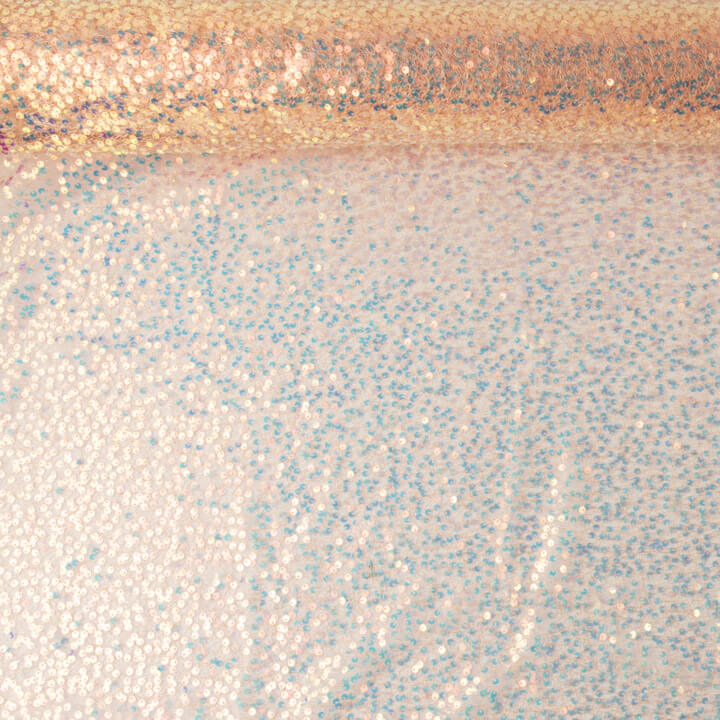 Salmon-coloured sequin tulle - Ribes y Casals