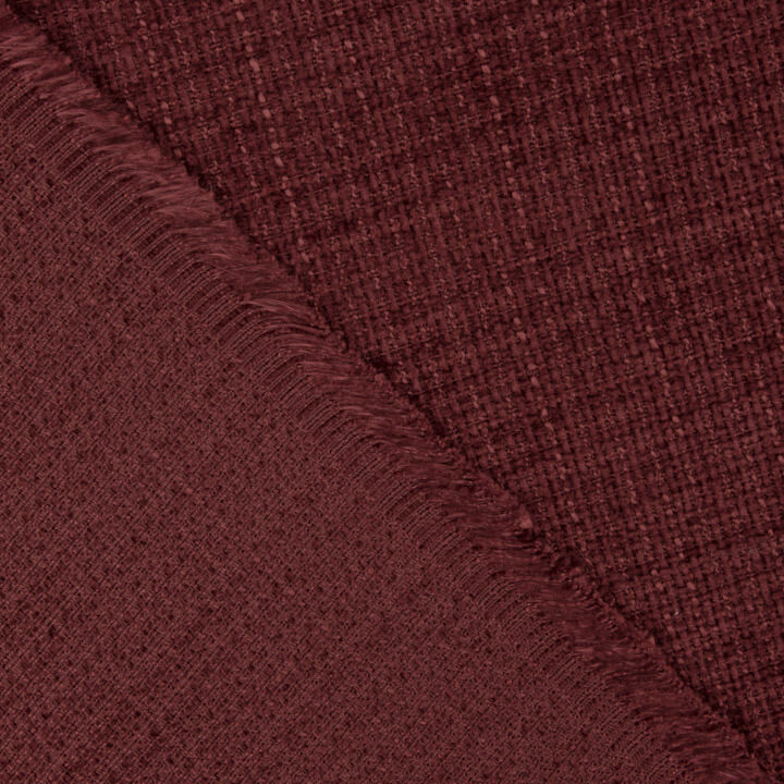Maroon Wool Tweed - Ribes y Casals