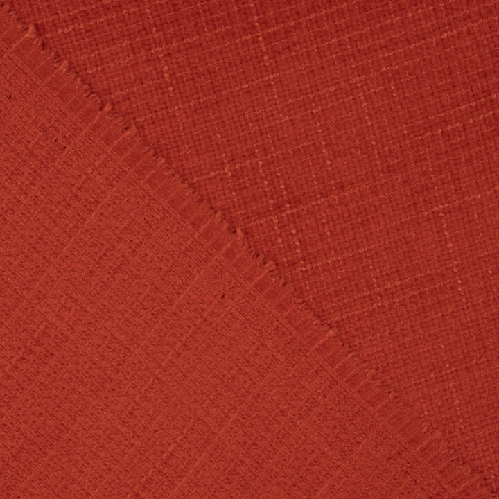 Coral Red Wool Tweed - Ribes y Casals