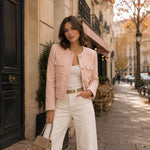 Soft Pink Wool Tweed - Ribes y Casals