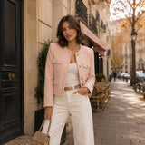 Soft Pink Wool Tweed - Ribes y Casals