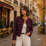 Purple Wool Tweed - Ribes y Casals