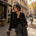 Black Wool Tweed - Ribes y Casals