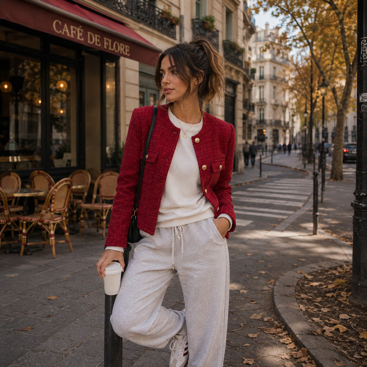 Red Wool Tweed - Ribes y Casals