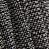 Black and White Houndstooth and Checks Jacquard Knit - Ribes y Casals