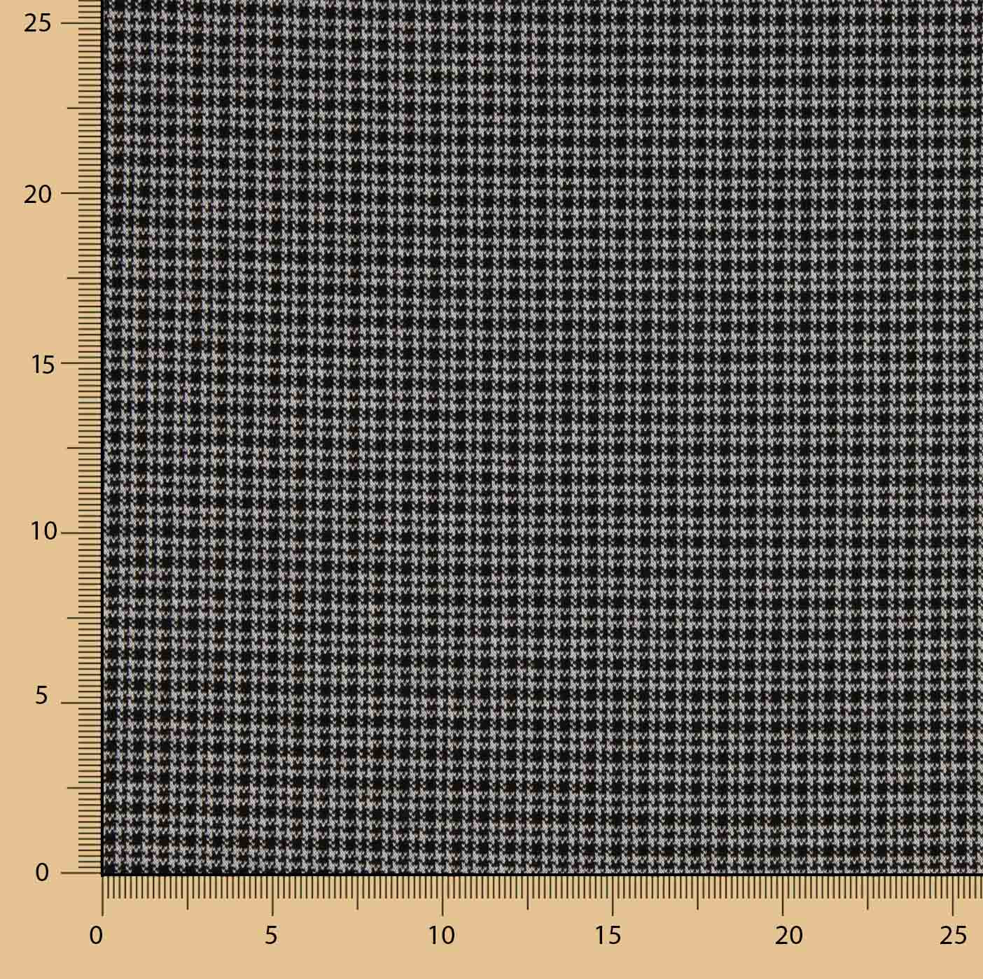 Black and White Houndstooth and Checks Jacquard Knit - Ribes y Casals