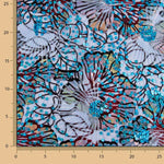 Embroidered and Sequined Flocked Tulle – Blue Garden - Ribes y Casals