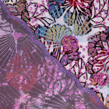 Embroidered and Sequin Tulle in Purple Garden Colour - Ribes y Casals