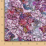 Embroidered and Sequin Tulle in Purple Garden Colour - Ribes y Casals