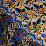Alhambra Blue Embroidered with Sequin Fabric - Ribes y Casals