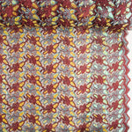 Red Alhambra Embroidered with Sequin Fabric - Ribes y Casals