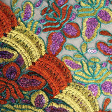 Embroidered Sequin Fabric with Orange/Yellow Alhambra Sequins - Ribes y Casals