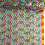 Embroidered Sequin Fabric with Orange/Yellow Alhambra Sequins - Ribes y Casals