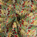 Rebroded Embroidery with Turquoise Alhambra Sequins - Ribes y Casals