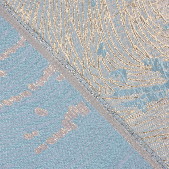Sky Blue and Ivory Vortex Jacquard - Ribes y Casals
