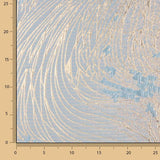 Sky Blue and Ivory Vortex Jacquard - Ribes y Casals