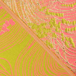 Fuchsia and Lime ‘Vortex’ jacquard - Ribes y Casals