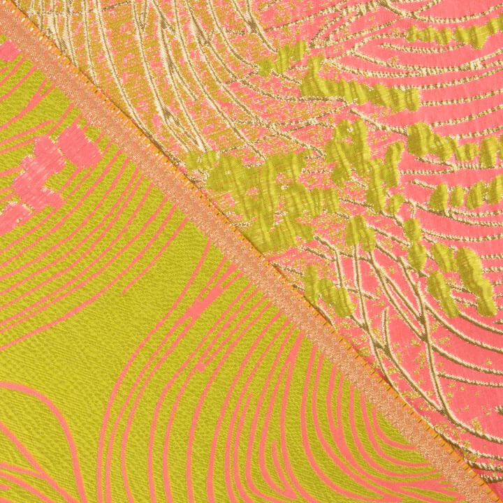 Fuchsia and Lime ‘Vortex’ jacquard - Ribes y Casals