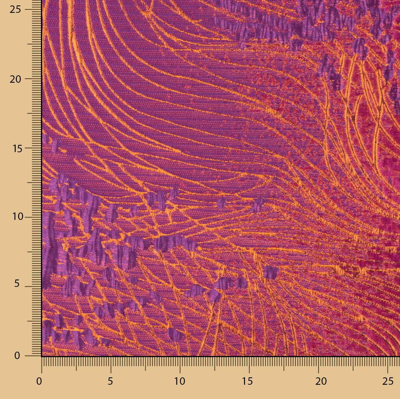 Purple and Orange Vortex Jacquard - Ribes y Casals