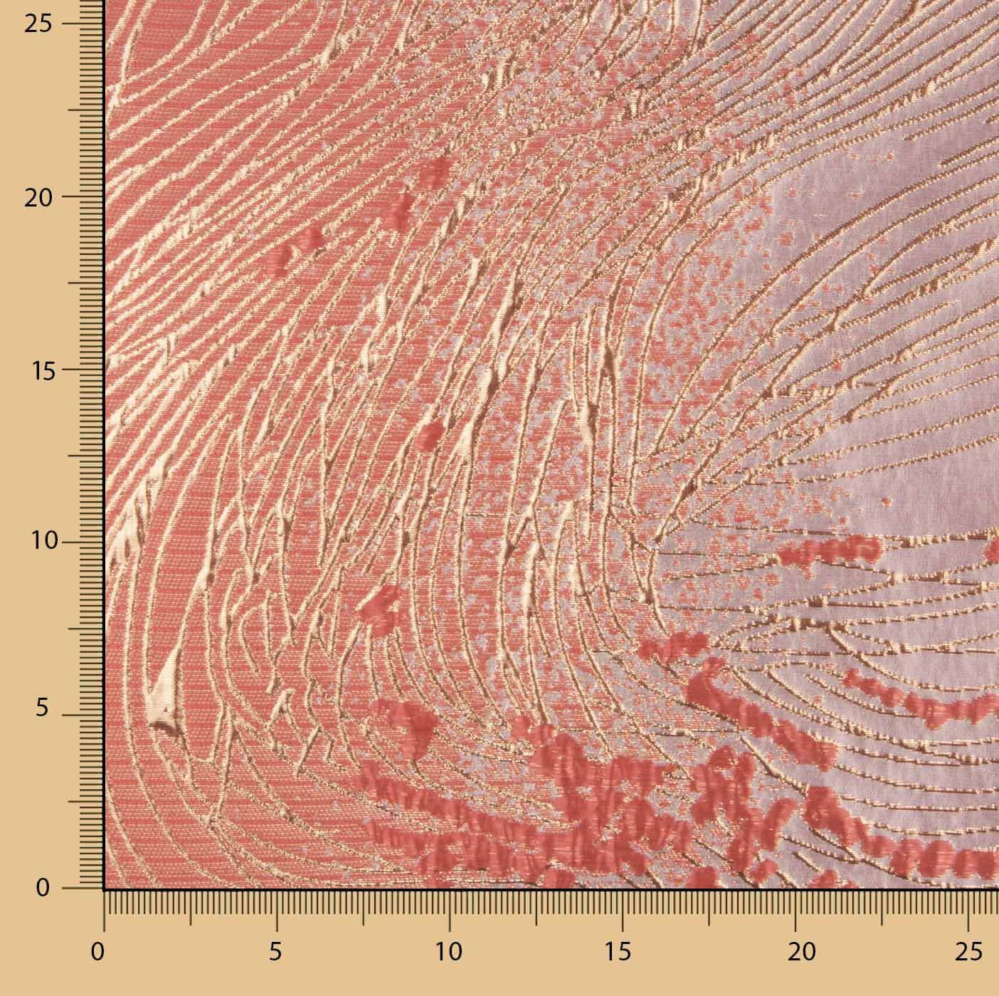 Coral and Pink Vortex Jacquard - Ribes y Casals