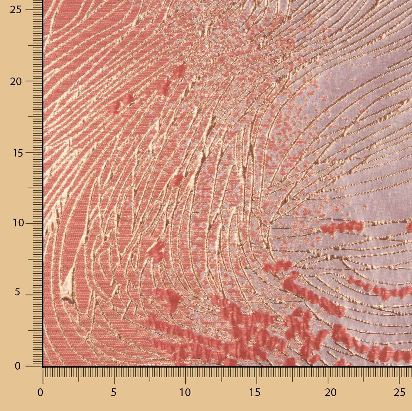 Coral and Pink Vortex Jacquard - Ribes y Casals