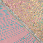 Turquoise and Pink Vortex Jacquard - Ribes y Casals