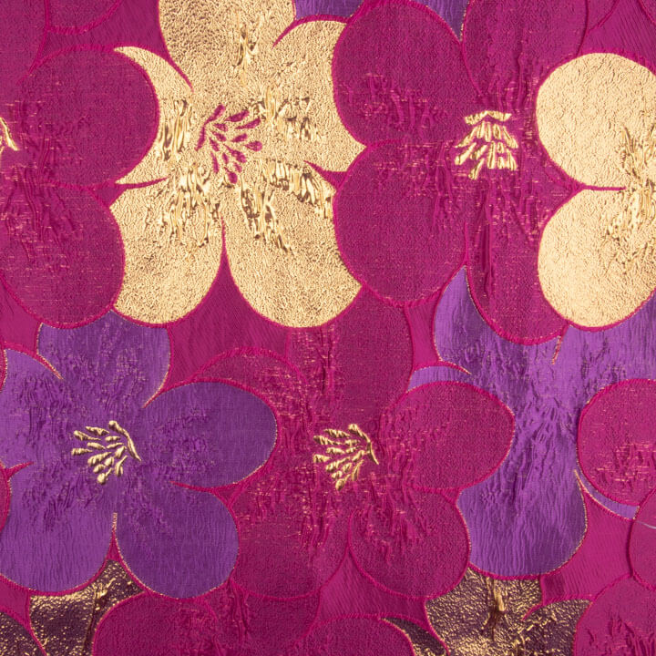 Fuchsia and Purple Petal Jacquard - Ribes y Casals