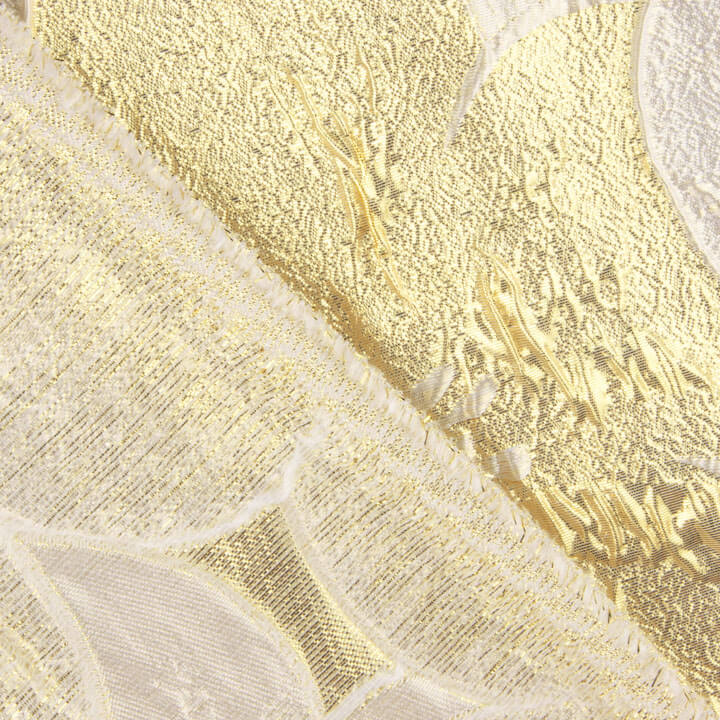 Ivory and Gold Petal Jacquard - Ribes y Casals