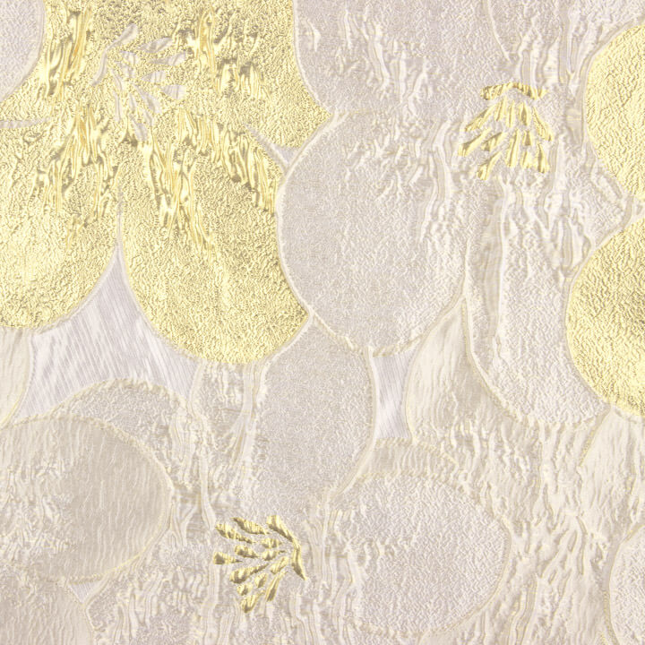 Ivory and Gold Petal Jacquard - Ribes y Casals