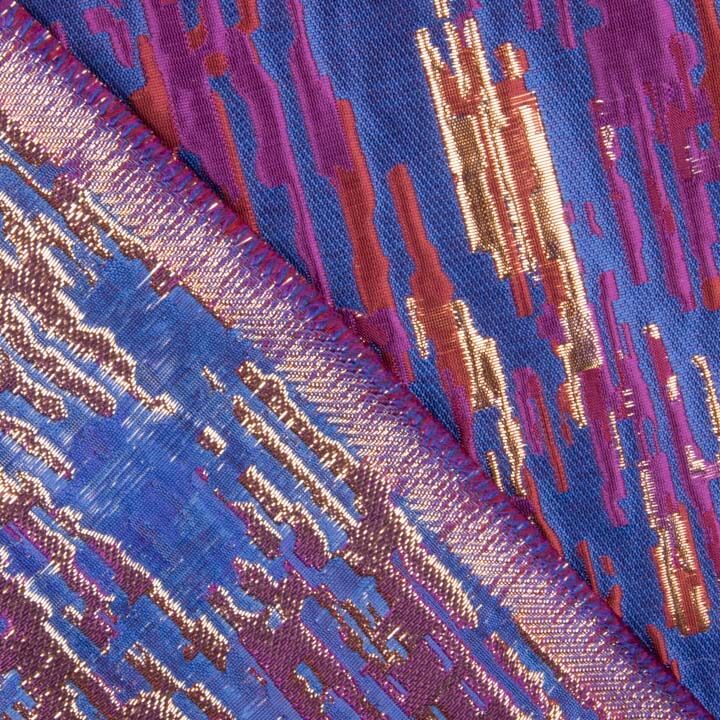 Multicoloured Blue Sparkle Jacquard - Ribes y Casals
