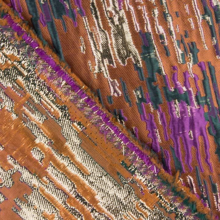 Multicoloured Terracotta Sparkle Jacquard - Ribes y Casals