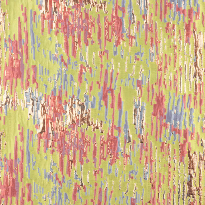 Multicoloured Lime Green Sparkle Jacquard - Ribes y Casals