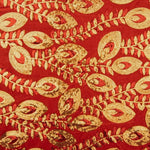 Red Dahlia Velvet Embroidered with Sequins - Ribes y Casals