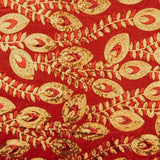Red Dahlia Velvet Embroidered with Sequins - Ribes y Casals