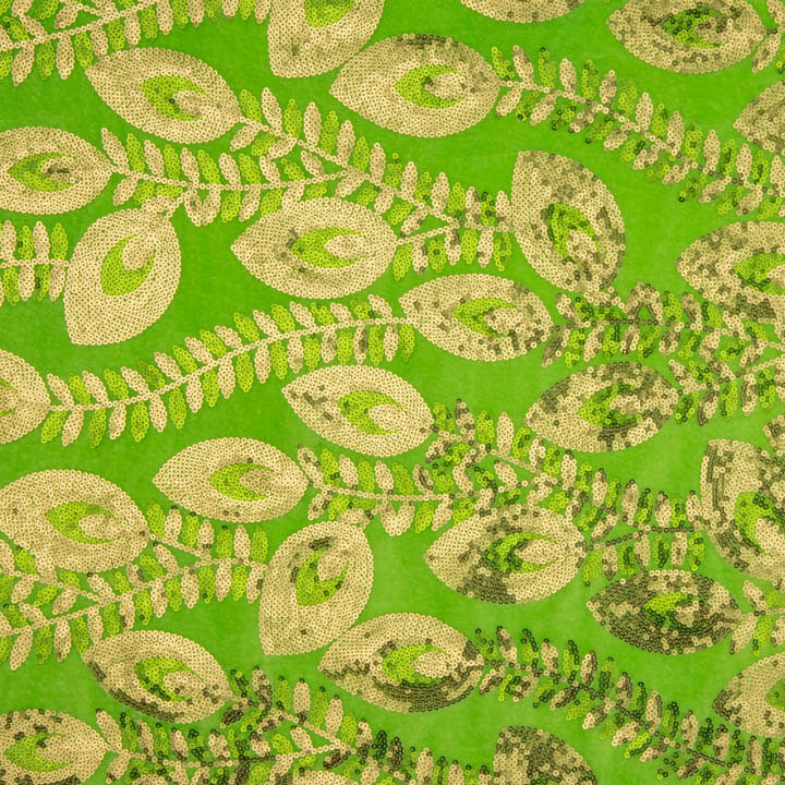 Light Green Dahlia Embroidered Velvet with Sequin Fabric - Ribes y Casals