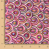 Fuchsia Fantasy Elastic Stretch Tulle with Prism Sequin Fabric - Ribes y Casals