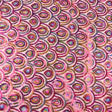 Fuchsia Fantasy Elastic Stretch Tulle with Prism Sequin Fabric - Ribes y Casals